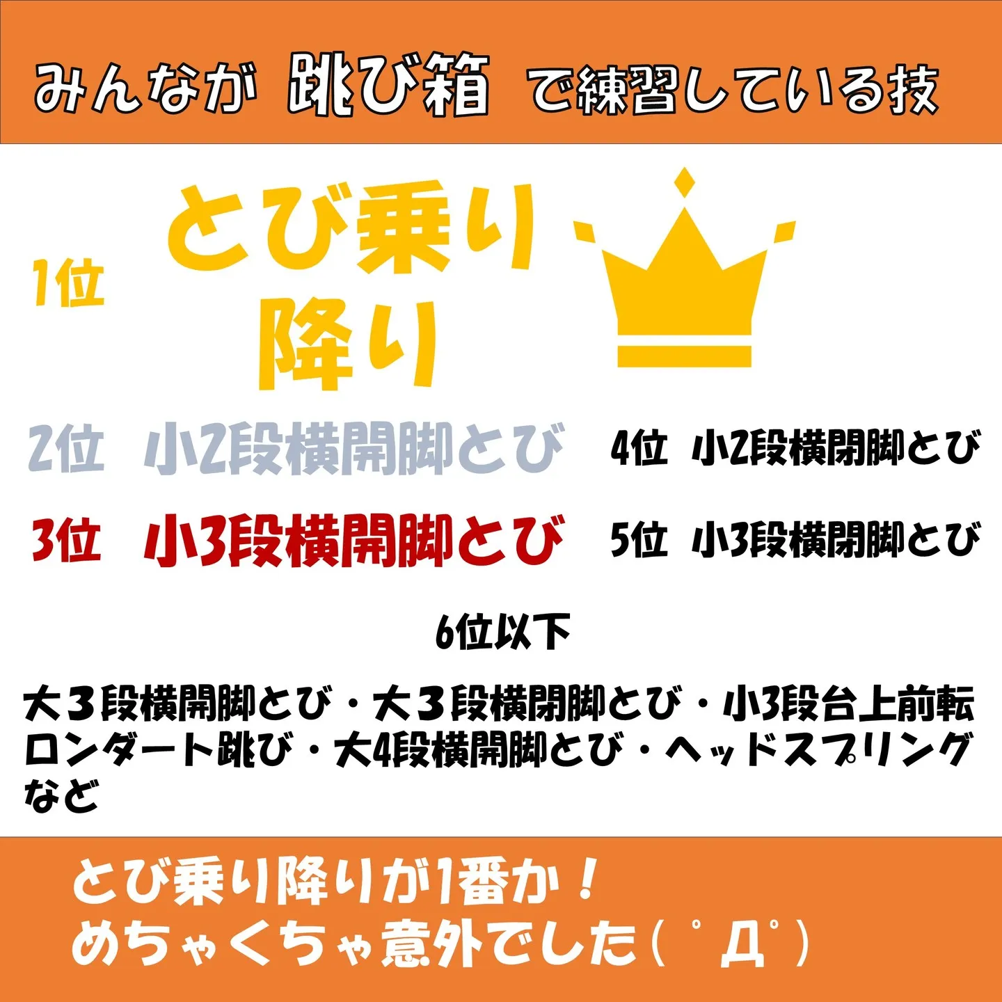 デイジー体操教室でみんなが練習している技！